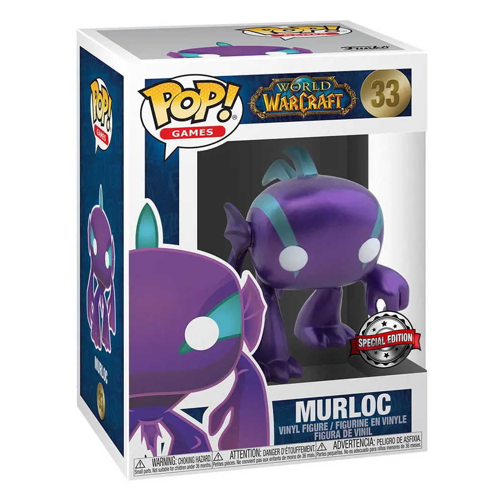 World Of Warcraft Funko POP! Games Vinyl figura Blizzard 30th - Spectral Murloc (PU) (MT) 9 cm termékfotó