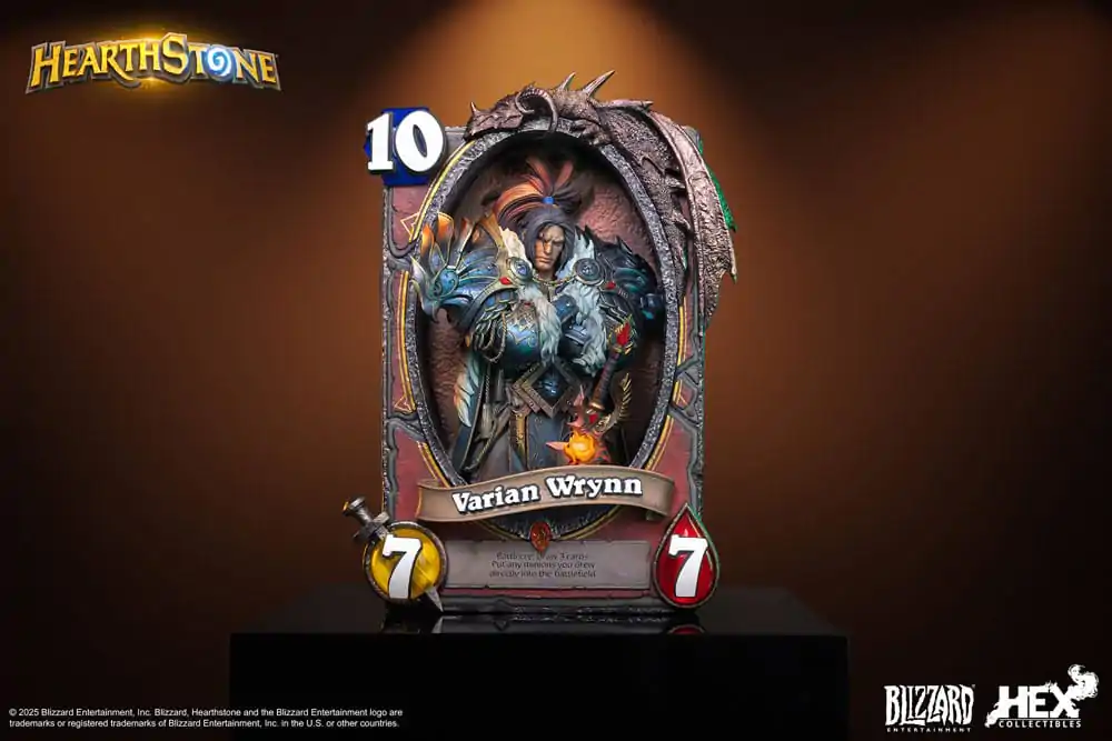 Hearthstone 3D Art Frame Varian Wrynn szobor figura 31 cm termékfotó