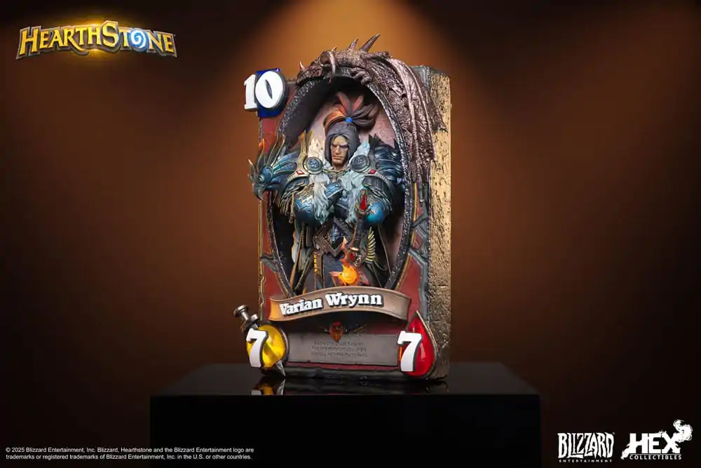 Hearthstone 3D Art Frame Varian Wrynn szobor figura 31 cm termékfotó