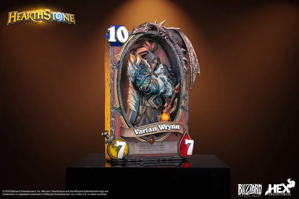 Hearthstone 3D Art Frame Varian Wrynn szobor figura 31 cm termékfotó