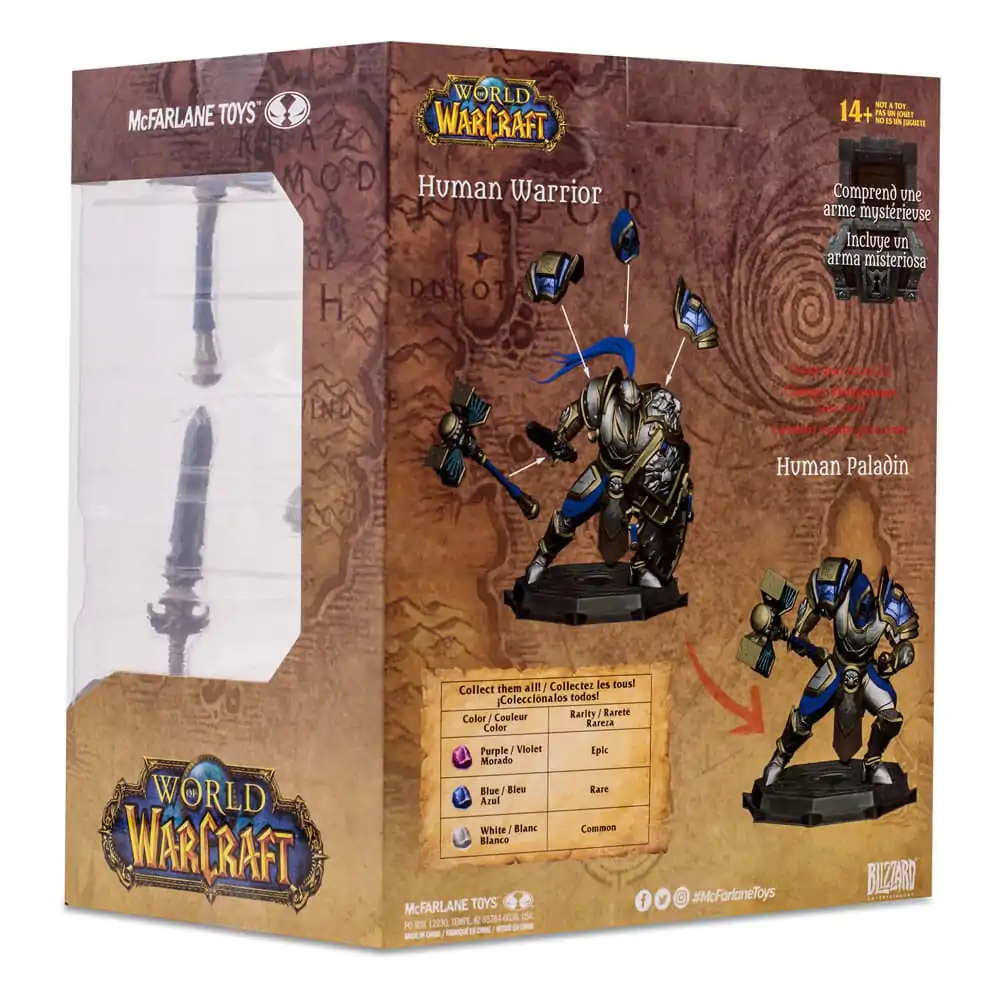 World of Warcraft Human: Paladin / Warrior akciófigura 15 cm termékfotó
