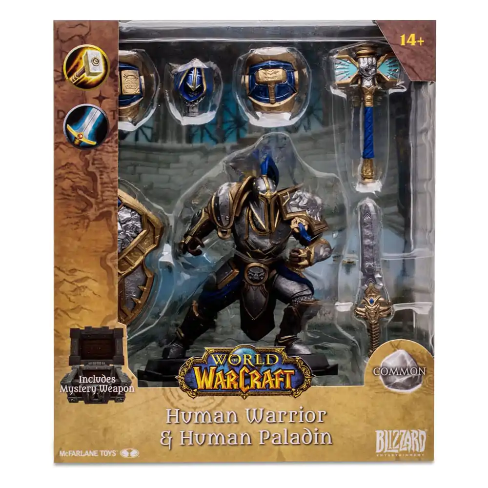 World of Warcraft Human: Paladin / Warrior akciófigura 15 cm termékfotó