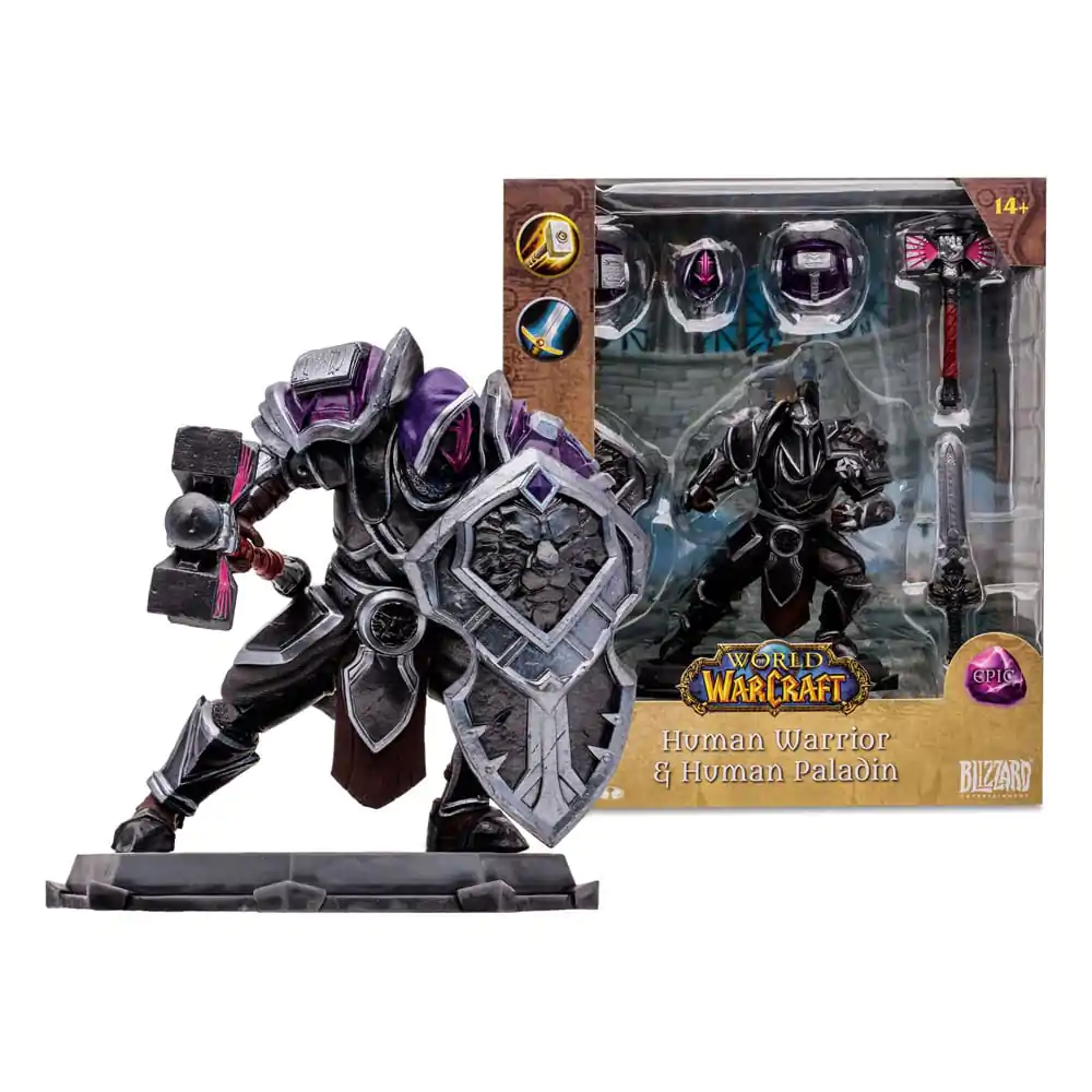 World of Warcraft Human Paladin Warrior (Epic) akciófigura 15 cm termékfotó