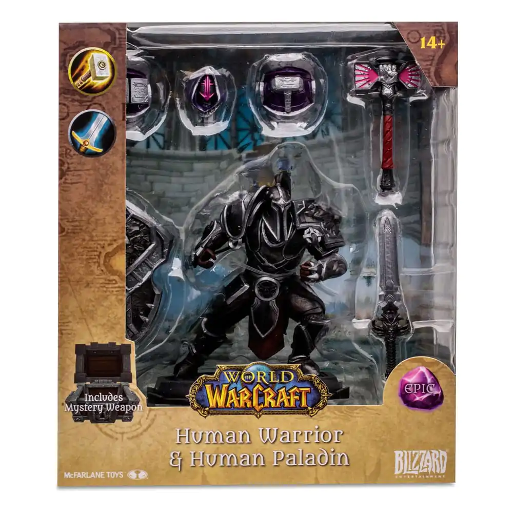 World of Warcraft Human Paladin Warrior (Epic) akciófigura 15 cm termékfotó
