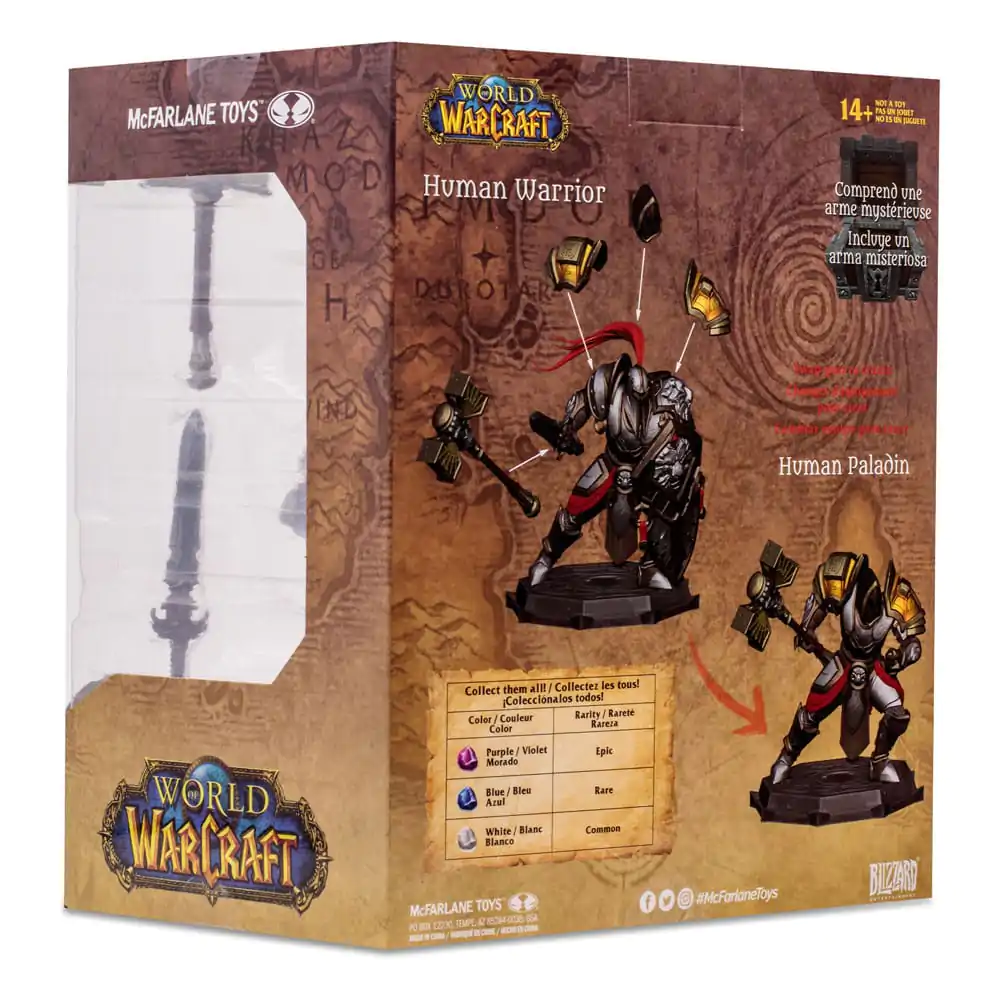 World of Warcraft Human Paladin Warrior (Rare) akciófigura 15 cm termékfotó