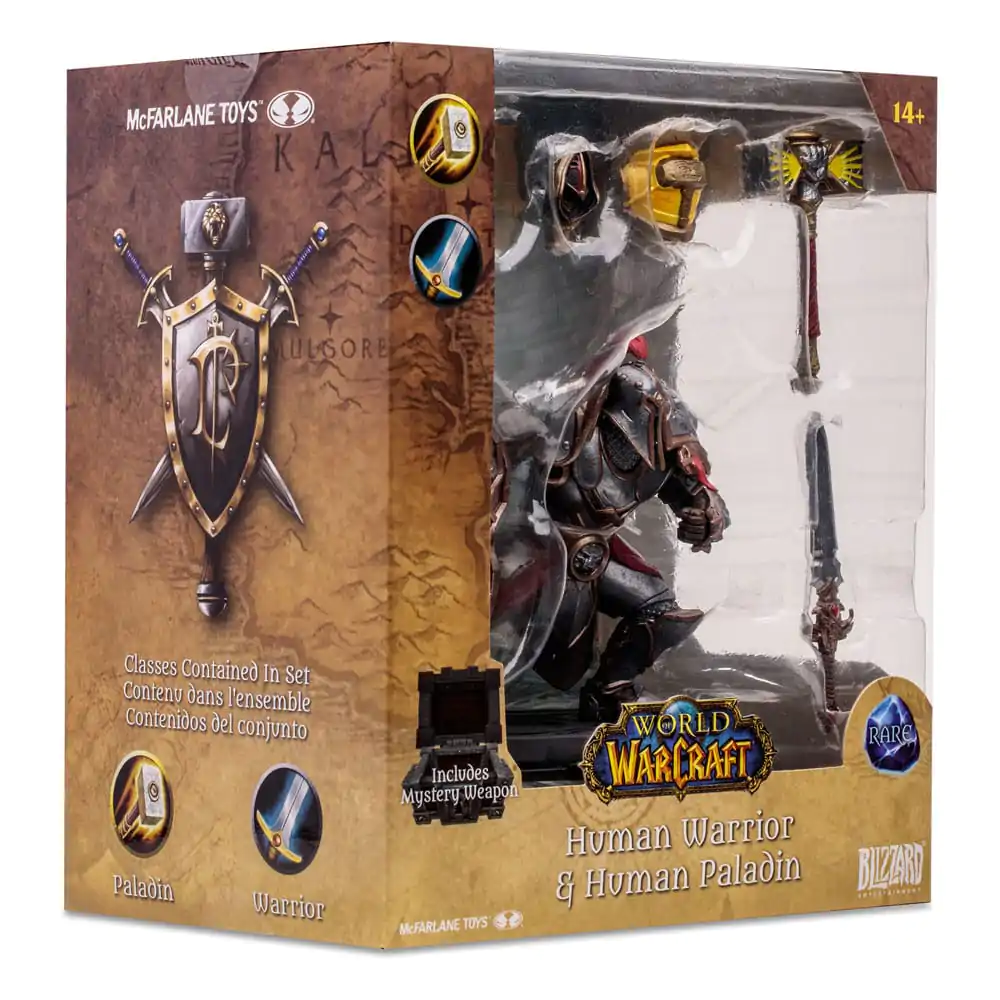 World of Warcraft Human Paladin Warrior (Rare) akciófigura 15 cm termékfotó