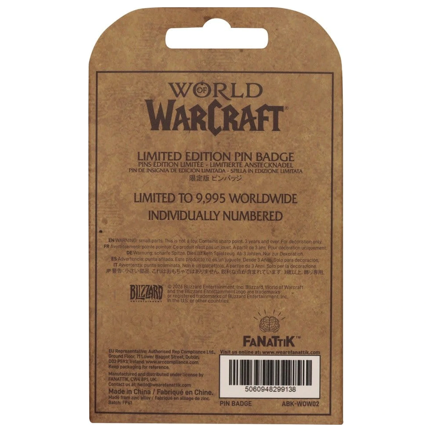 World of Warcraft kitűző Pepe Limitált kiadás termékfotó
