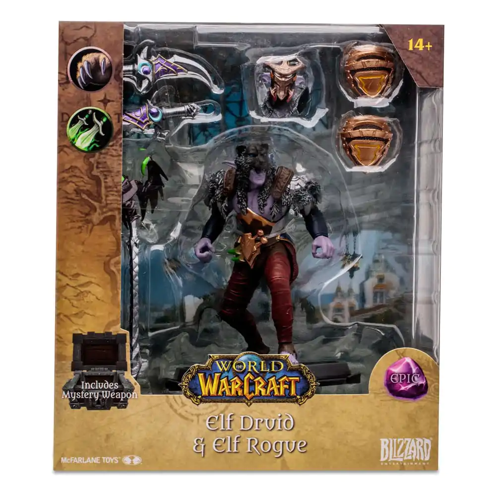 World of Warcraft Night Elf Druid Rogue (Epic) akciófigura 15 cm termékfotó