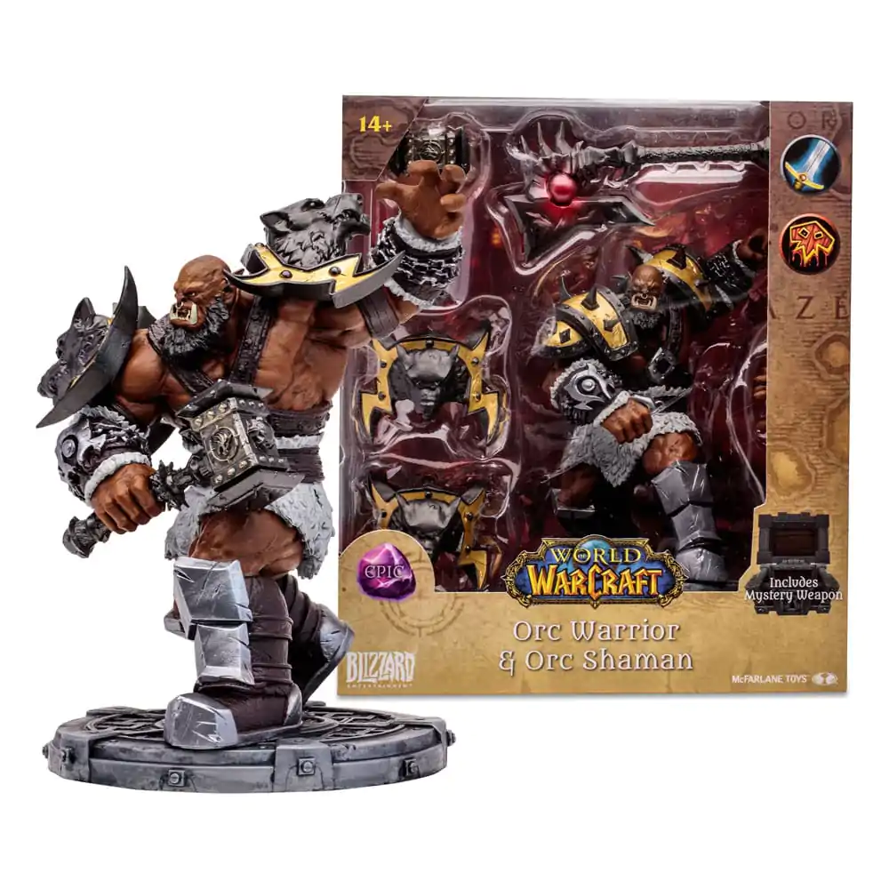 World of Warcraft Orc Shaman Warrior (Epic) akciófigura 15 cm termékfotó