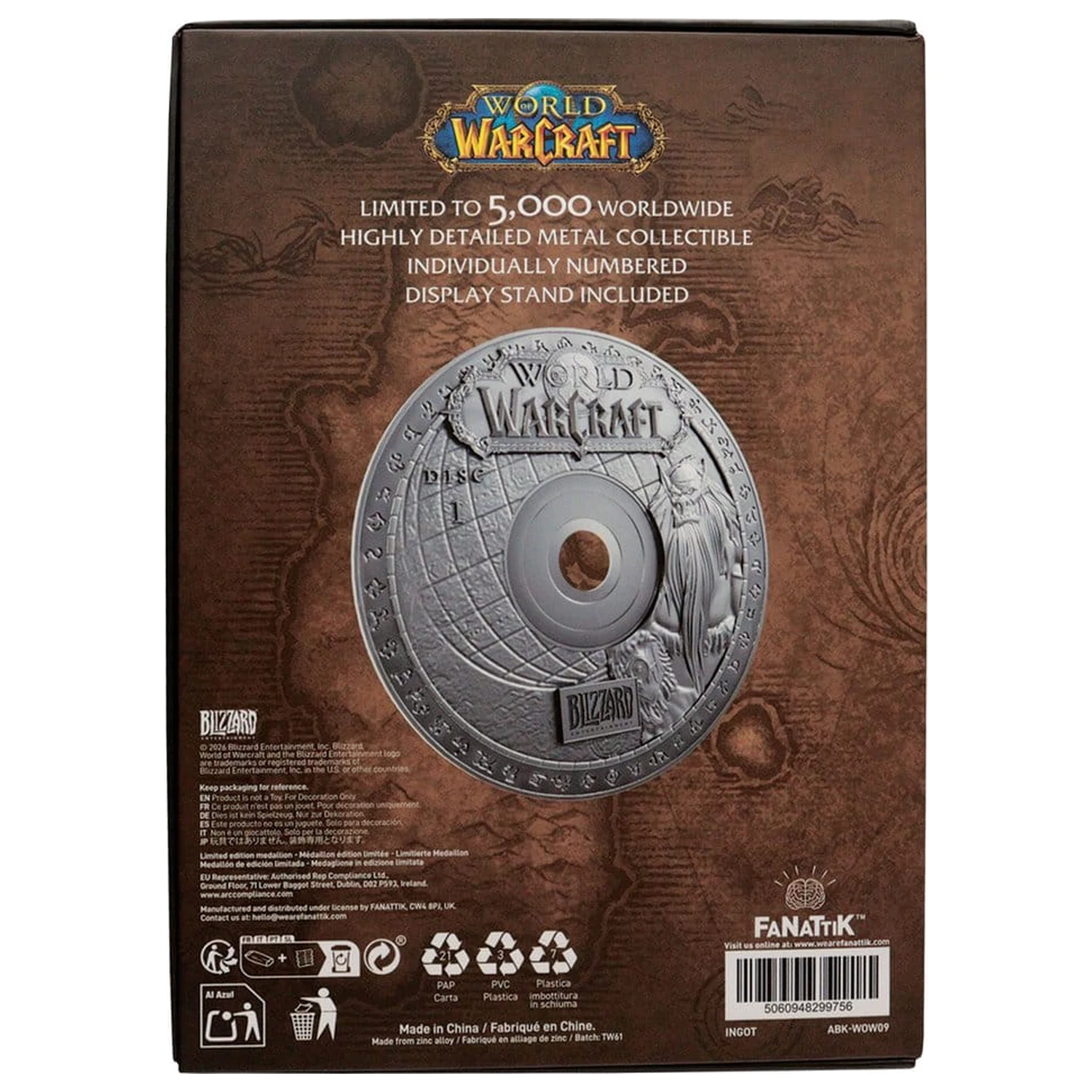 World of Warcraft replika CD-ROM Limitált kiadás 11 cm termékfotó