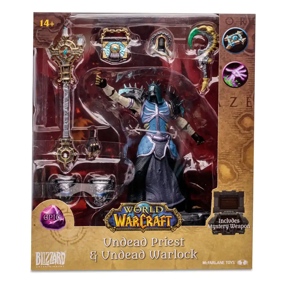 World of Warcraft Undead Priest Warlock (Epic) akciófigura 15 cm termékfotó