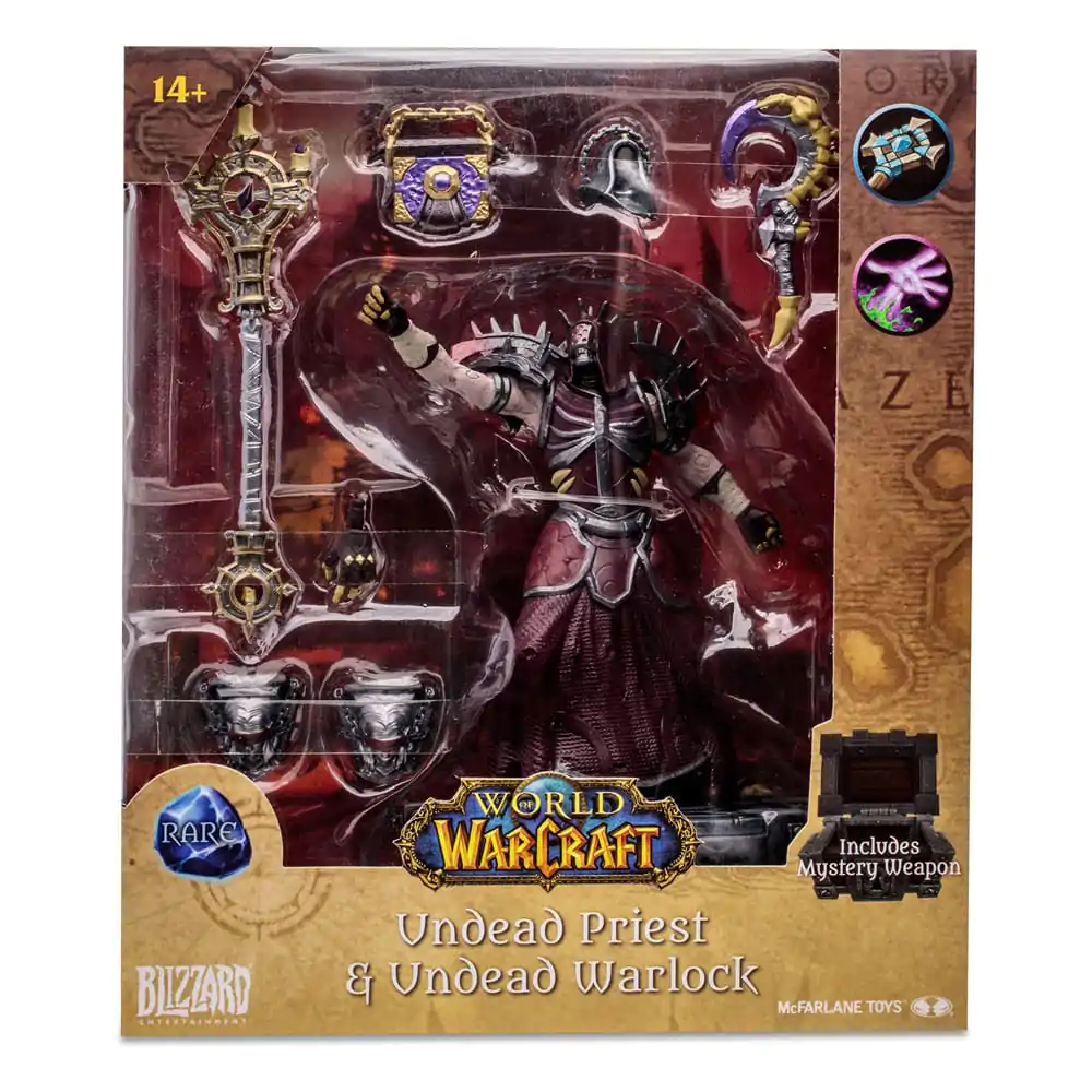 World of Warcraft Undead Priest Warlock (Rare) akciófigura 15 cm termékfotó