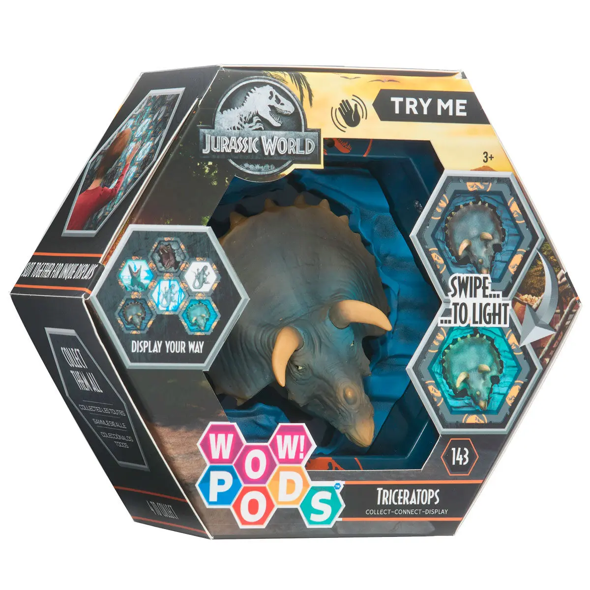 WOW! POD Jurassic Dominion Triceratops figura termékfotó