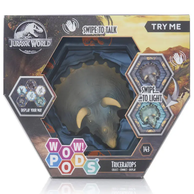 WOW! POD Jurassic World Triceratops Led-es figura termékfotó