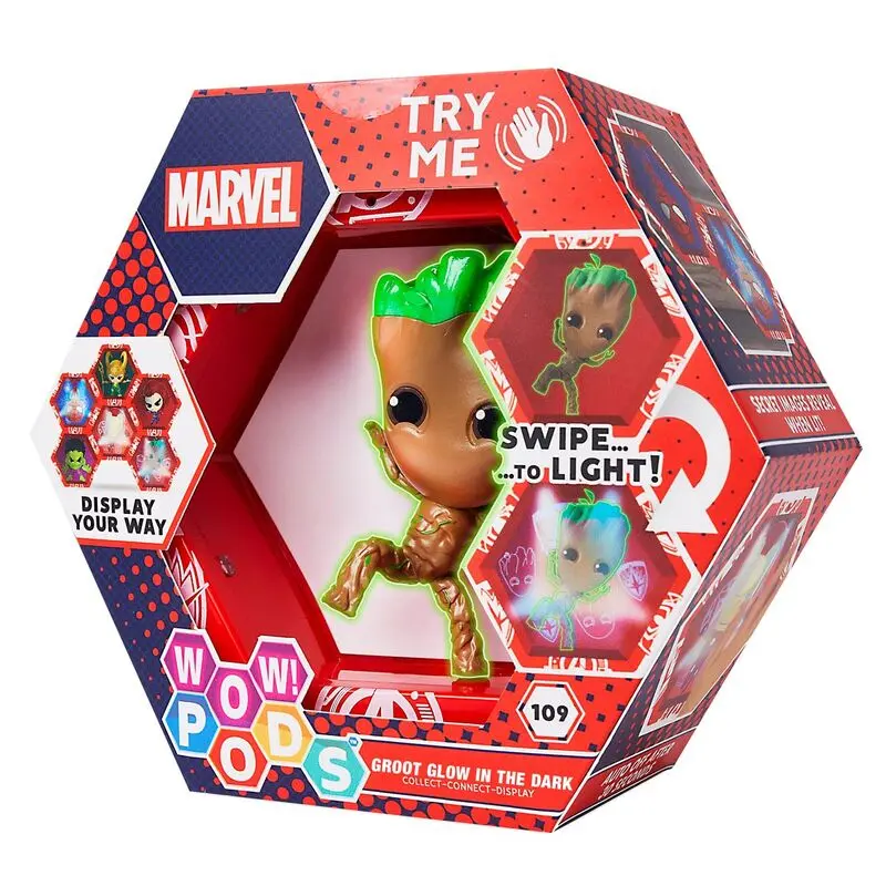 WOW! POD Marvel Groot Glow In The Dark led figura termékfotó
