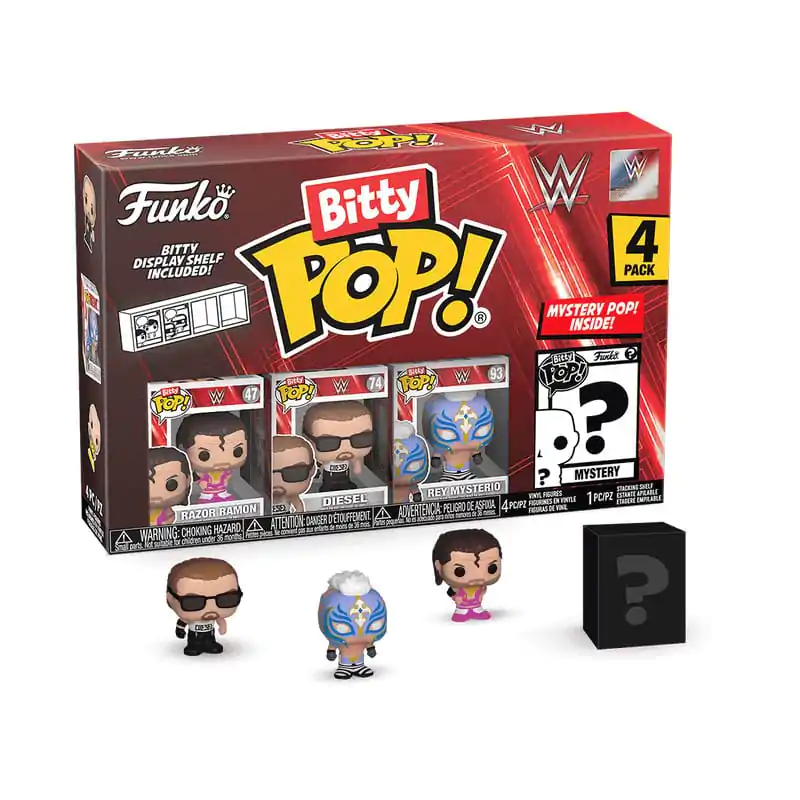 WWE Bitty Funko POP! Vinyl figura 4 db-os csomag Razor Ramon 2,5 cm termékfotó