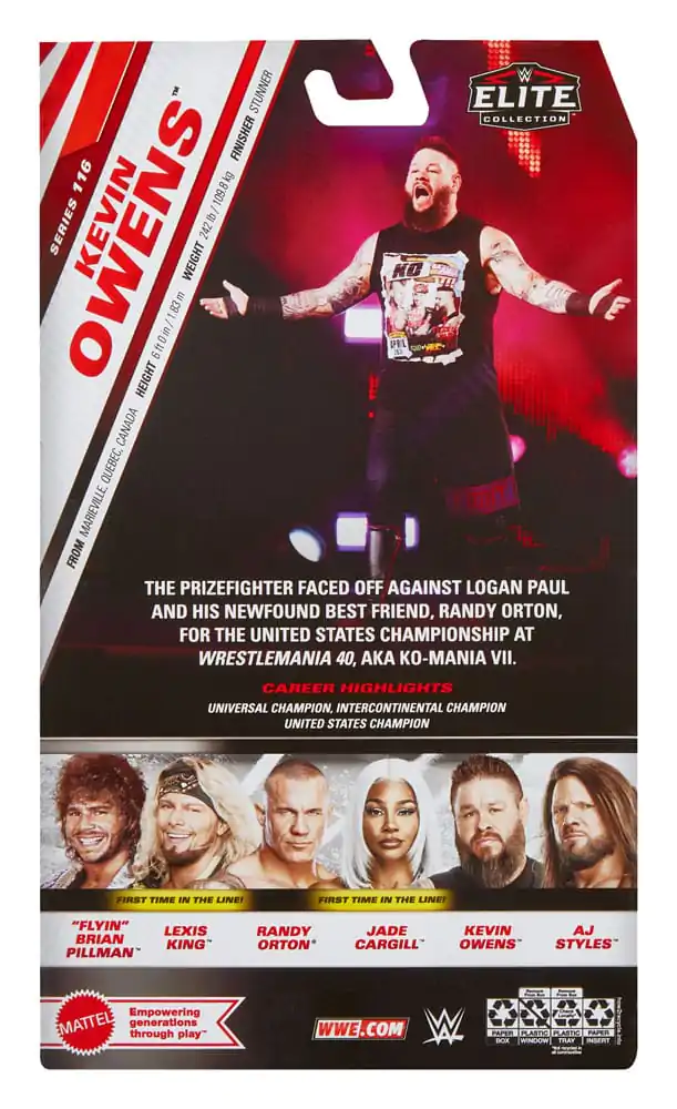 WWE Elite Collection akciófigura Kevin Owens 15 cm termékfotó