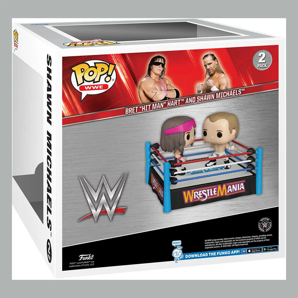 WWE Funko POP Anyaent! Vinyl figura Bret Hart vs Shawn Michaels 9 cm termékfotó