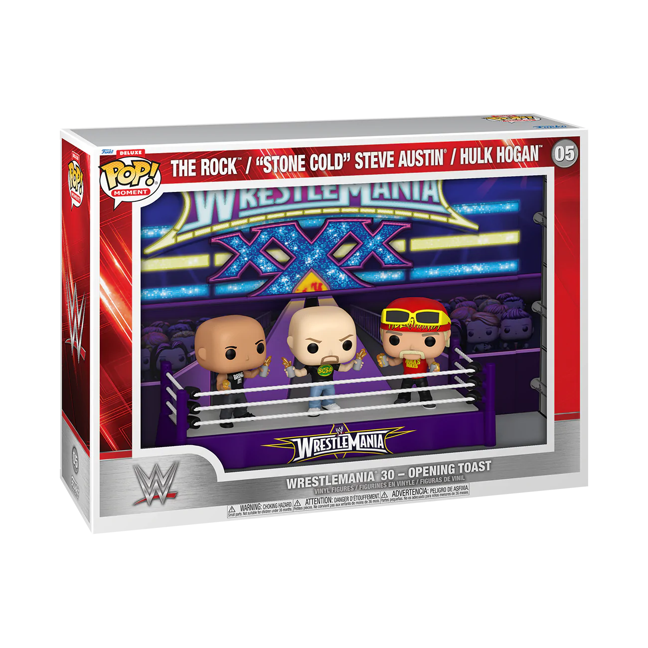 WWE Funko POP Moments Deluxe 3 db-os Vinyl figura csomag Wrestlemania 30 Opening Toast termékfotó