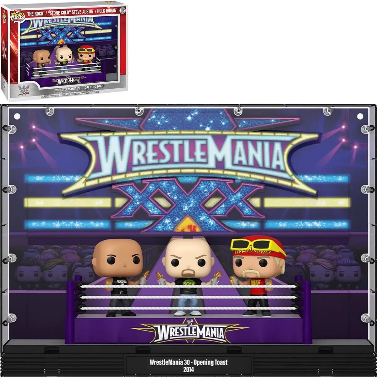 WWE Funko POP Moments Deluxe 3 db-os Vinyl figura csomag Wrestlemania 30 Opening Toast termékfotó