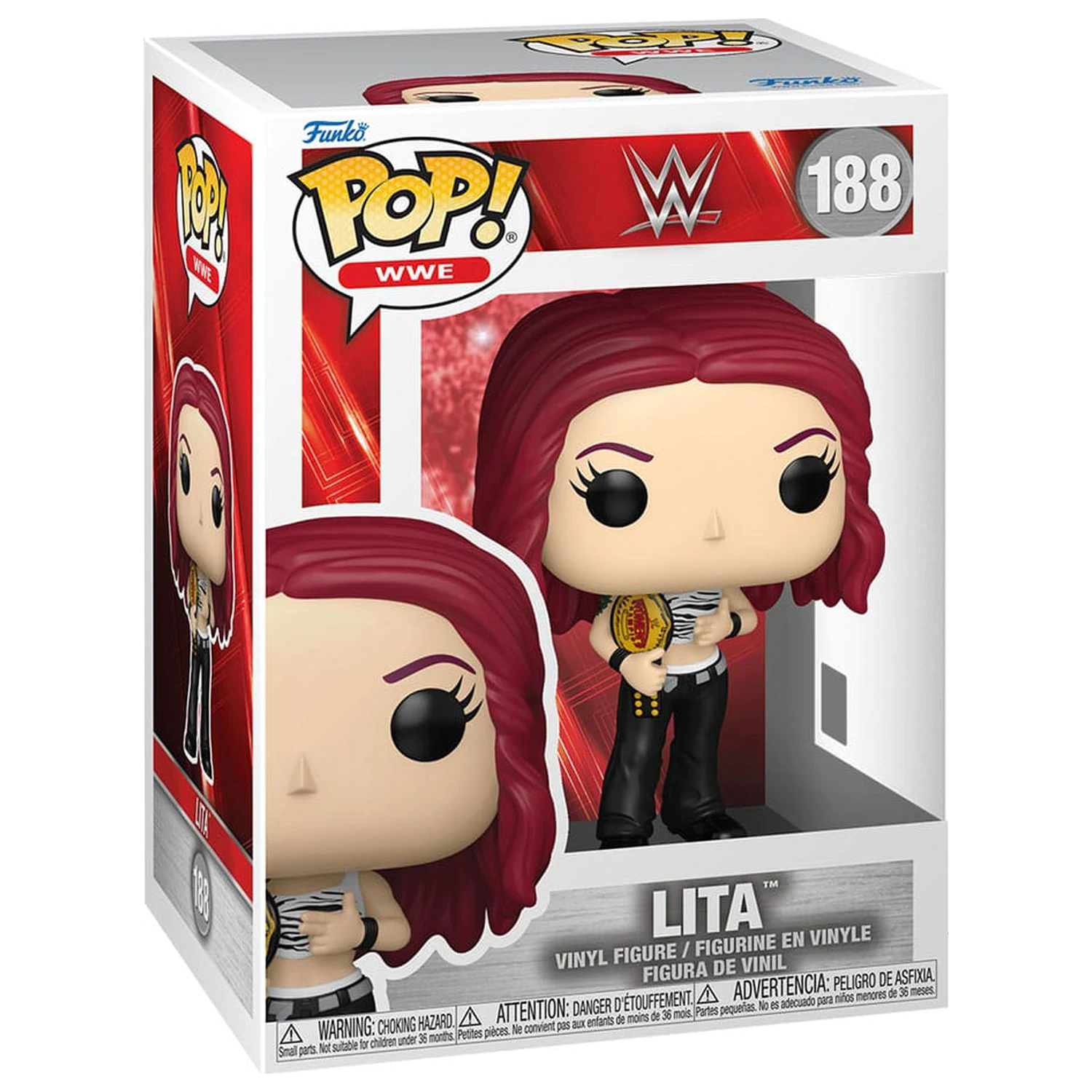 WWE Funko POP! Vinyl figura Lita with Championship Belt 9 cm termékfotó