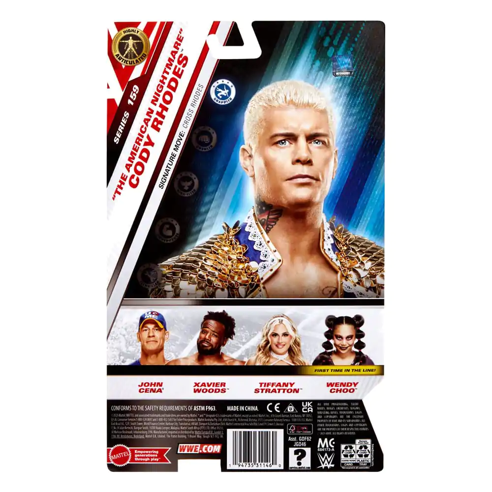 WWE Main Event Series akciófigura "The American Nightmare" Cody Rhodes 15 cm termékfotó