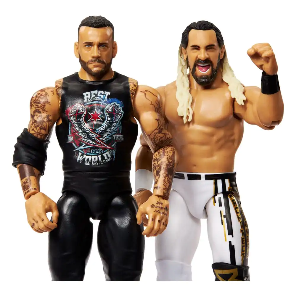 WWE Main Event Showdown CM Punk vs csomagh "Freakin" Rollins figura csomag 15 cm termékfotó