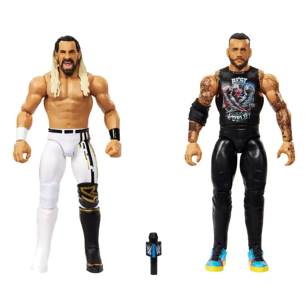WWE Main Event Showdown CM Punk vs csomagh "Freakin" Rollins figura csomag 15 cm termékfotó