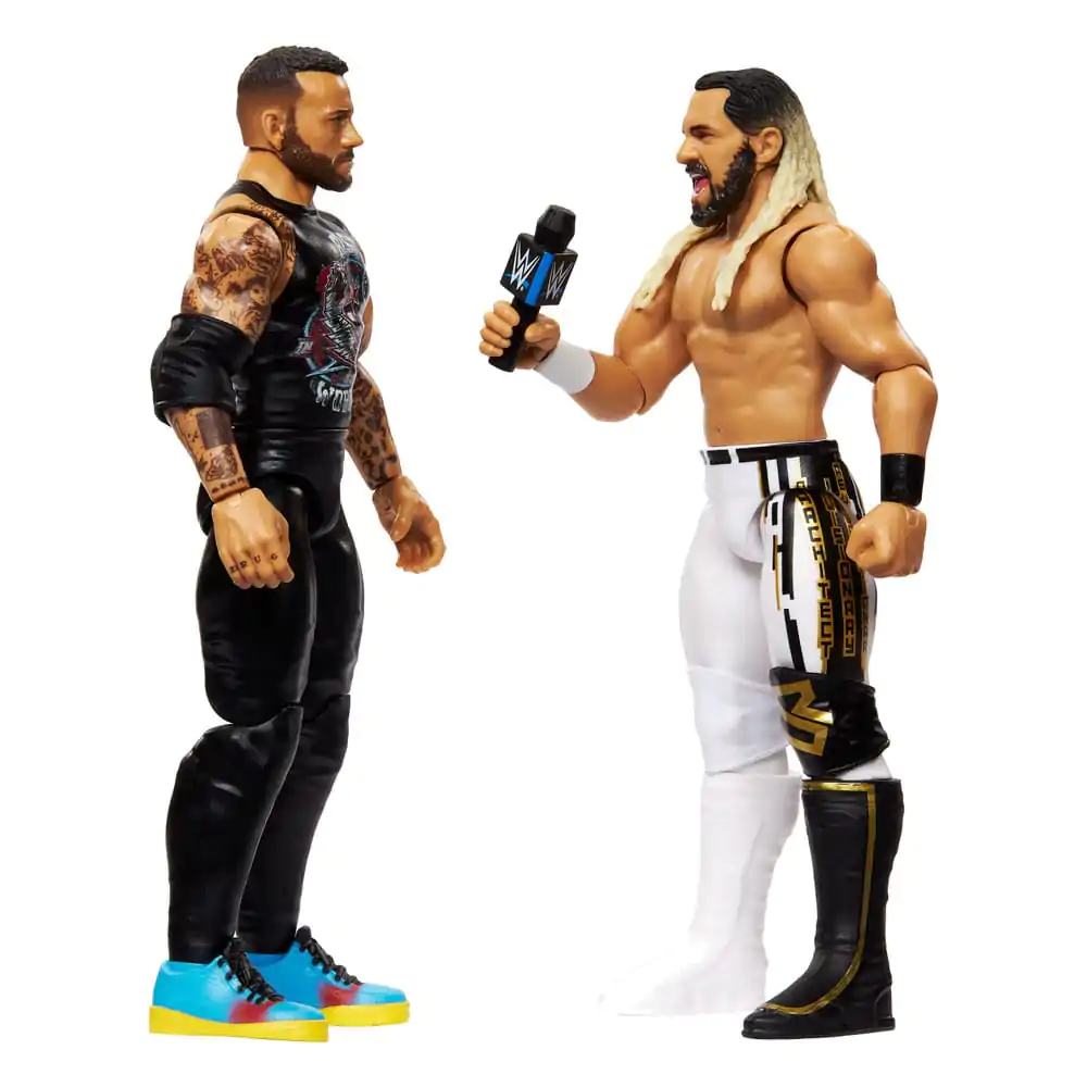 WWE Main Event Showdown CM Punk vs csomagh "Freakin" Rollins figura csomag 15 cm termékfotó