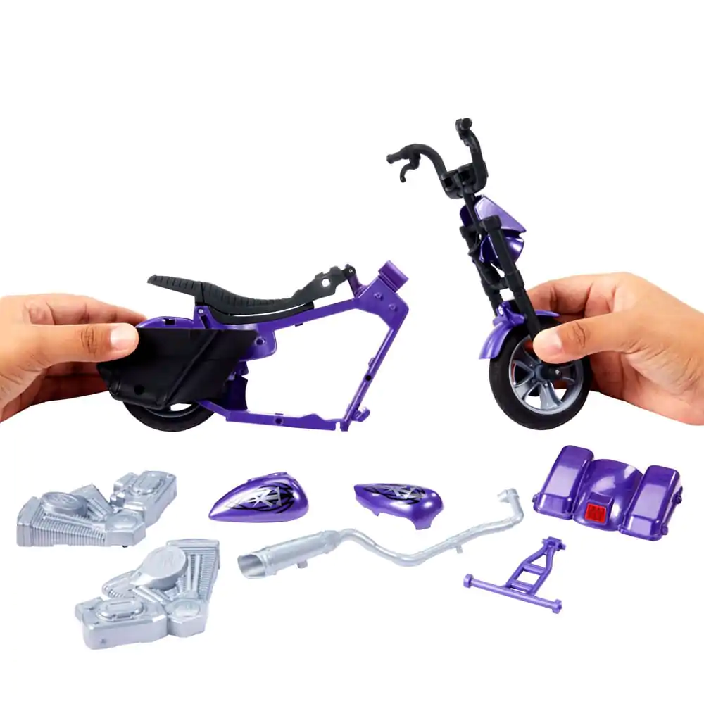 WWE Wrekkin' Big Evil Slamcycle with Undertaker akciófigura és jármű 15 cm termékfotó