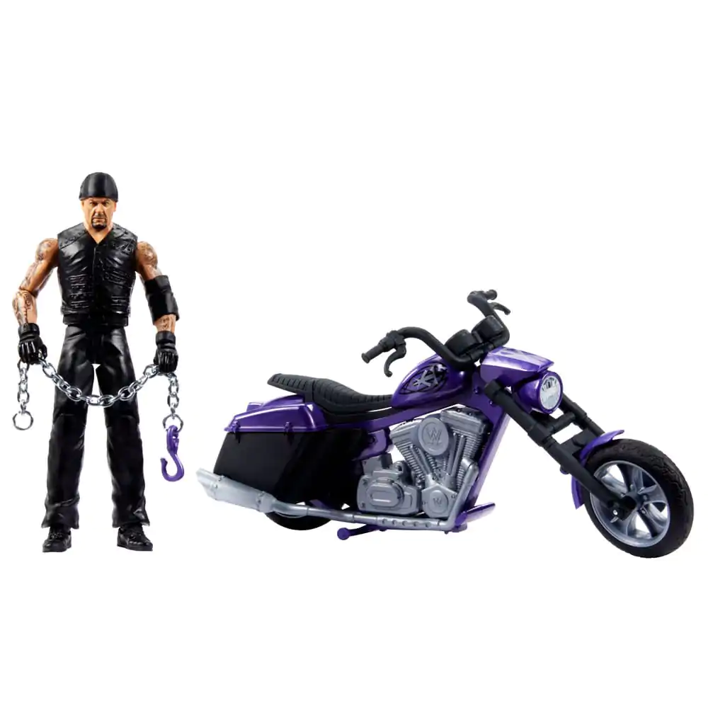 WWE Wrekkin' Big Evil Slamcycle with Undertaker akciófigura és jármű 15 cm termékfotó