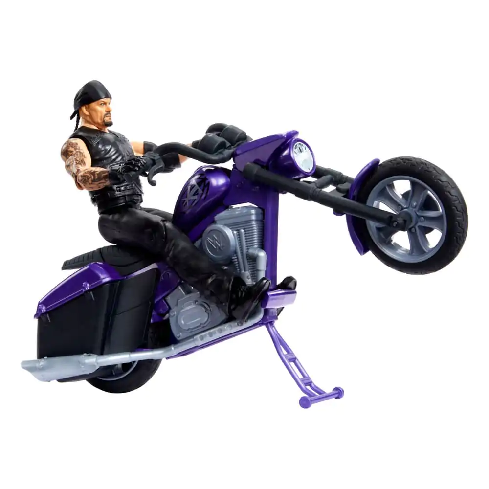 WWE Wrekkin' Big Evil Slamcycle with Undertaker akciófigura és jármű 15 cm termékfotó