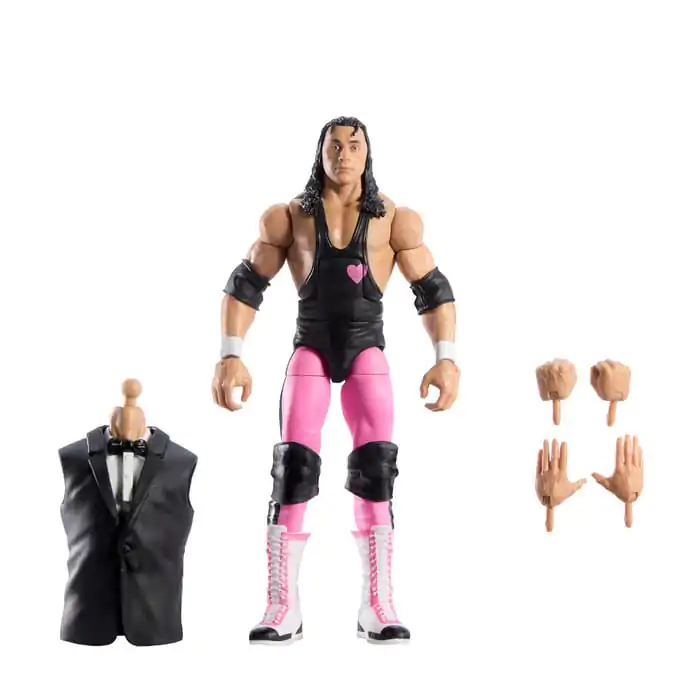 WWE WrestleMania Elite Collection Bret "Hit Man" Hart akciófigura 15 cm termékfotó