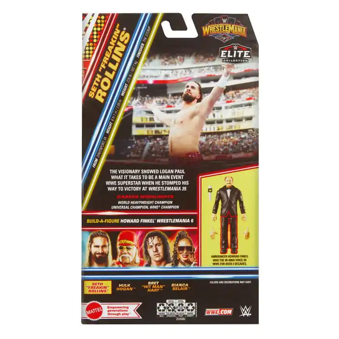 WWE WrestleMania Elite Collection Seth"Freakin" Rollins akciófigura 15 cm termékfotó