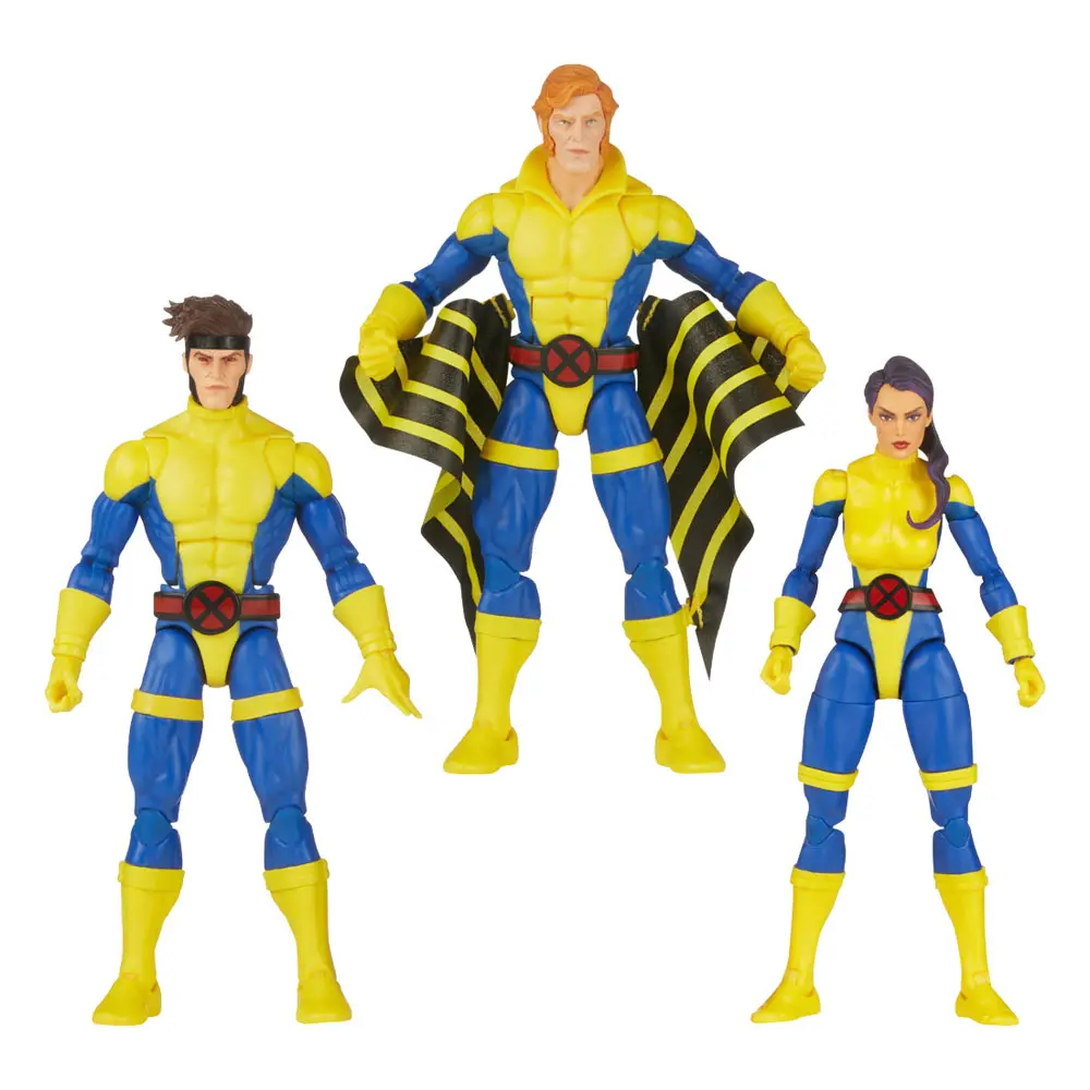 X-Men 60th Anniversary Marvel Legends Gambit, Marvel's Banshee, Psylocke 3db-os akciófigura csomag 15 cm termékfotó