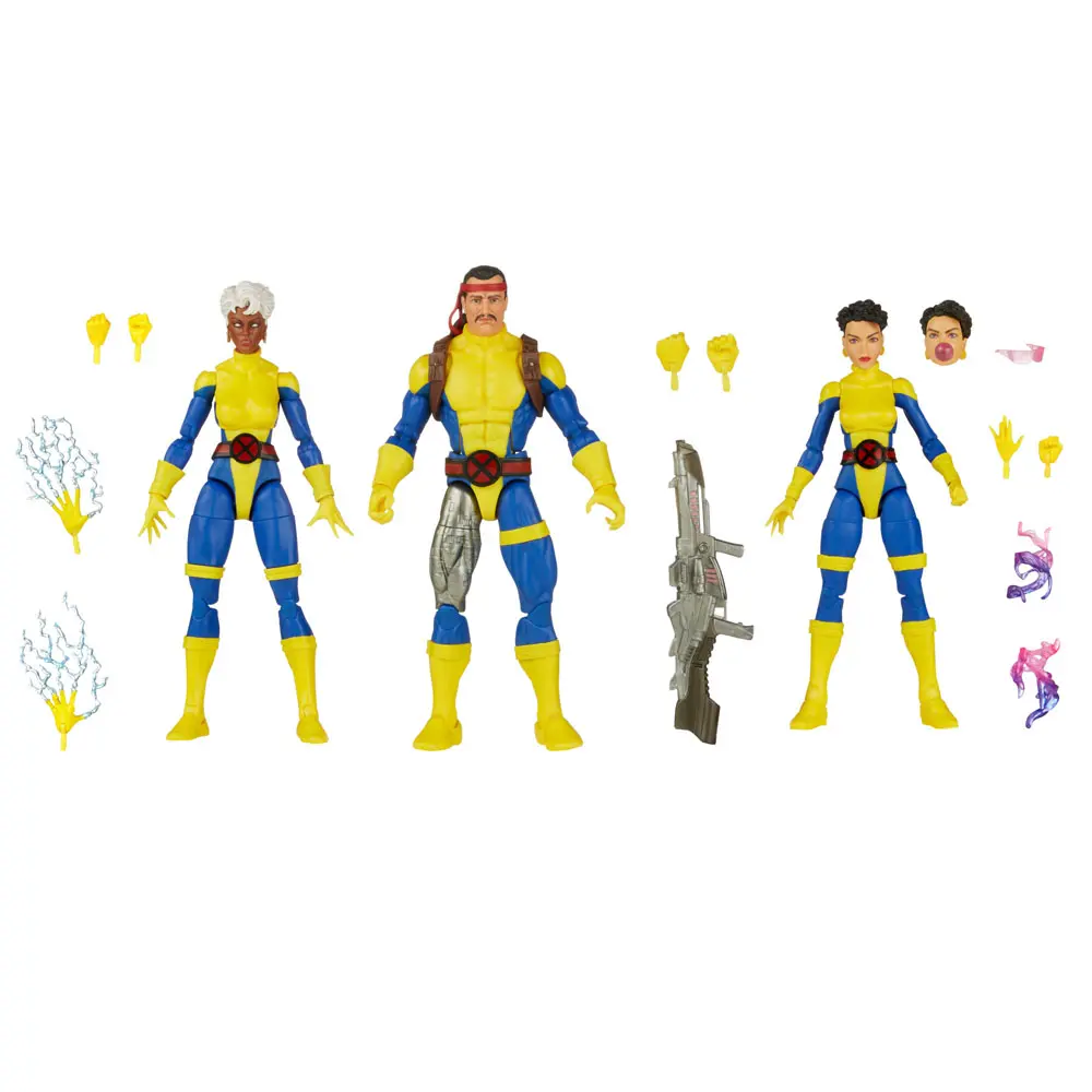 X-Men 60th Anniversary Marvel Legends Storm, Marvel's Forge, Jubilee 3 db-os akciófigura csomag 15 cm termékfotó
