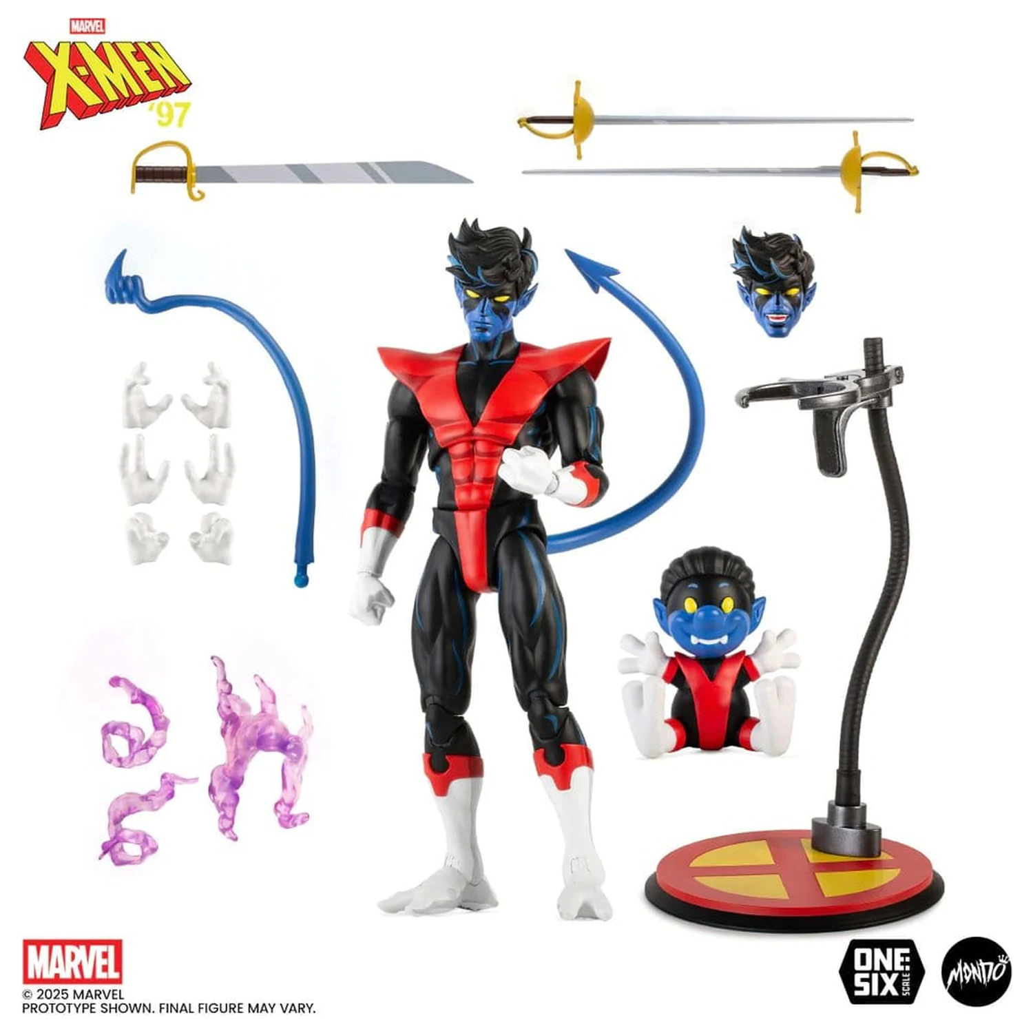 X-Men '97 akciófigura 1/6 Nightcrawler 27 cm termékfotó