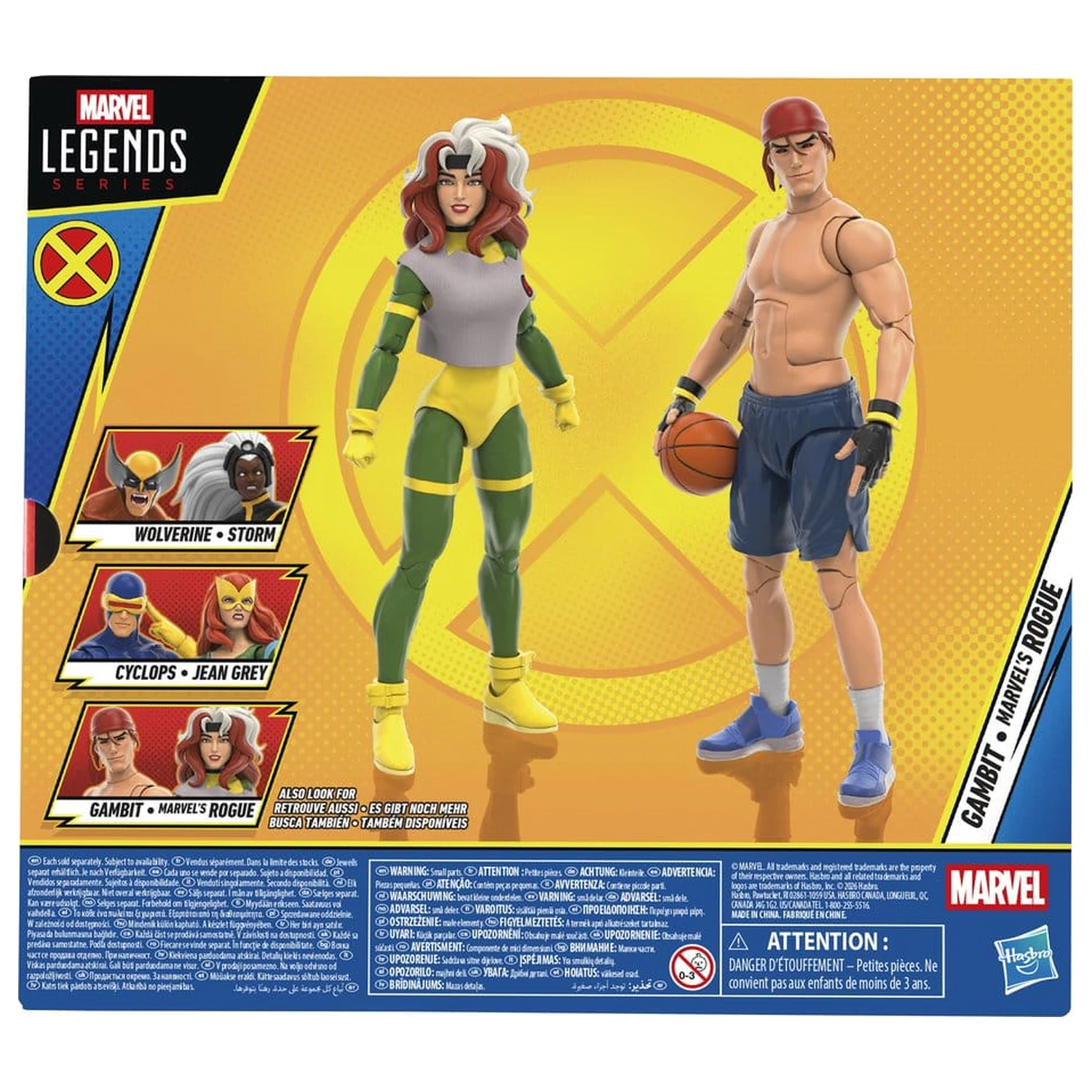 X-Men '97 Marvel Legends 2 db-os akciófigura csomag Gambit & Marvel's Rogue 15 cm termékfotó