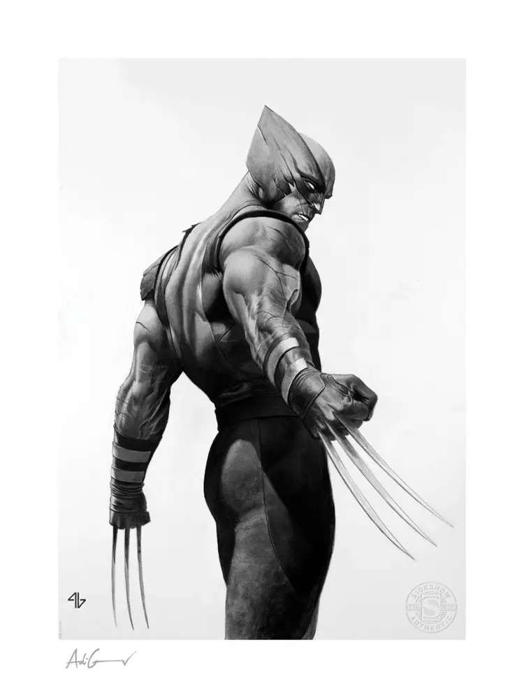 X-Men Art Print Wolverine Black &amp; White Variant 46 x 61 cm termékfotó