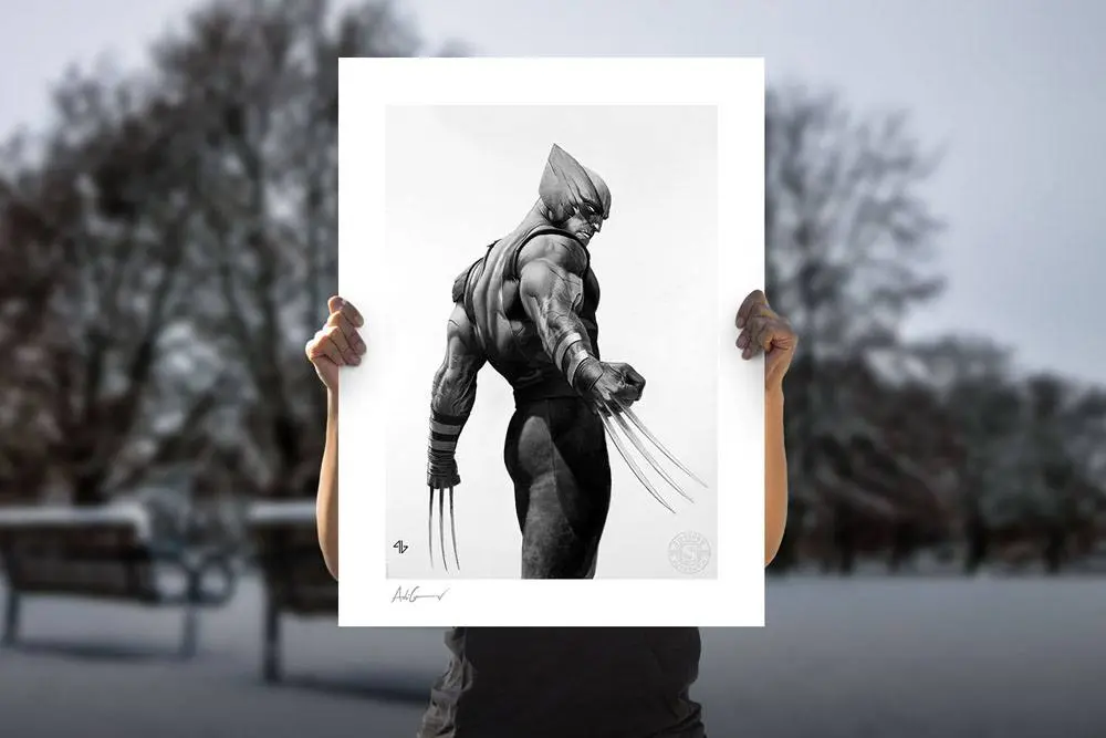 X-Men Art Print Wolverine Black &amp; White Variant 46 x 61 cm termékfotó