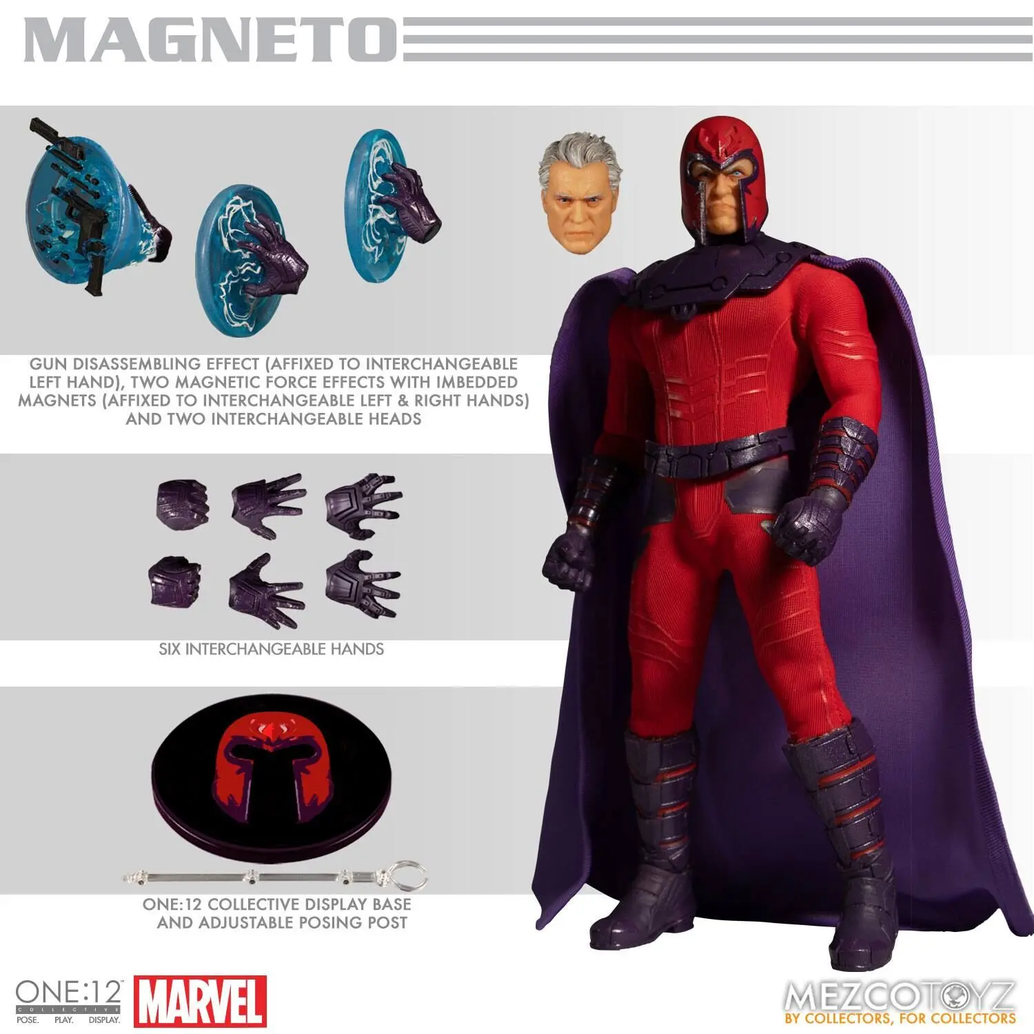 Marvel 1/12 Magneto akciófigura 17 cm termékfotó