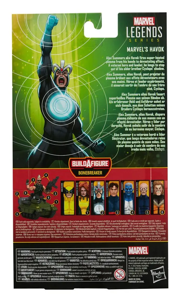 X-Men Marvel Legends Series 2022 Marvel's Havok akciófigura 15 cm termékfotó