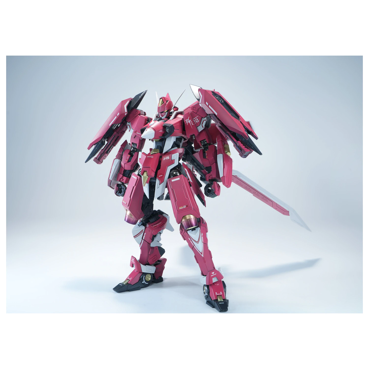 X-PLAY J-20 Cang Wei Crimson Flowing Gold modell készlet 21cm termékfotó