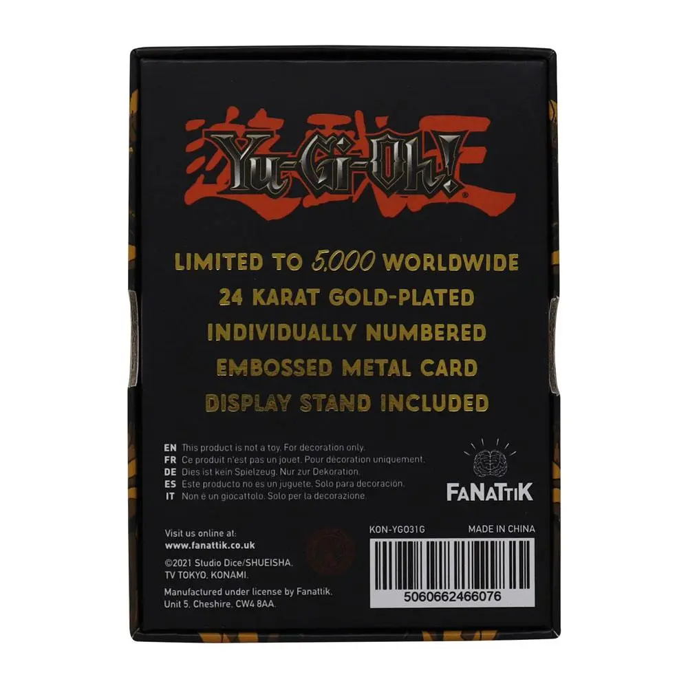 Yu-Gi-Oh! Card Summoned Skull replika (aranyozott) termékfotó
