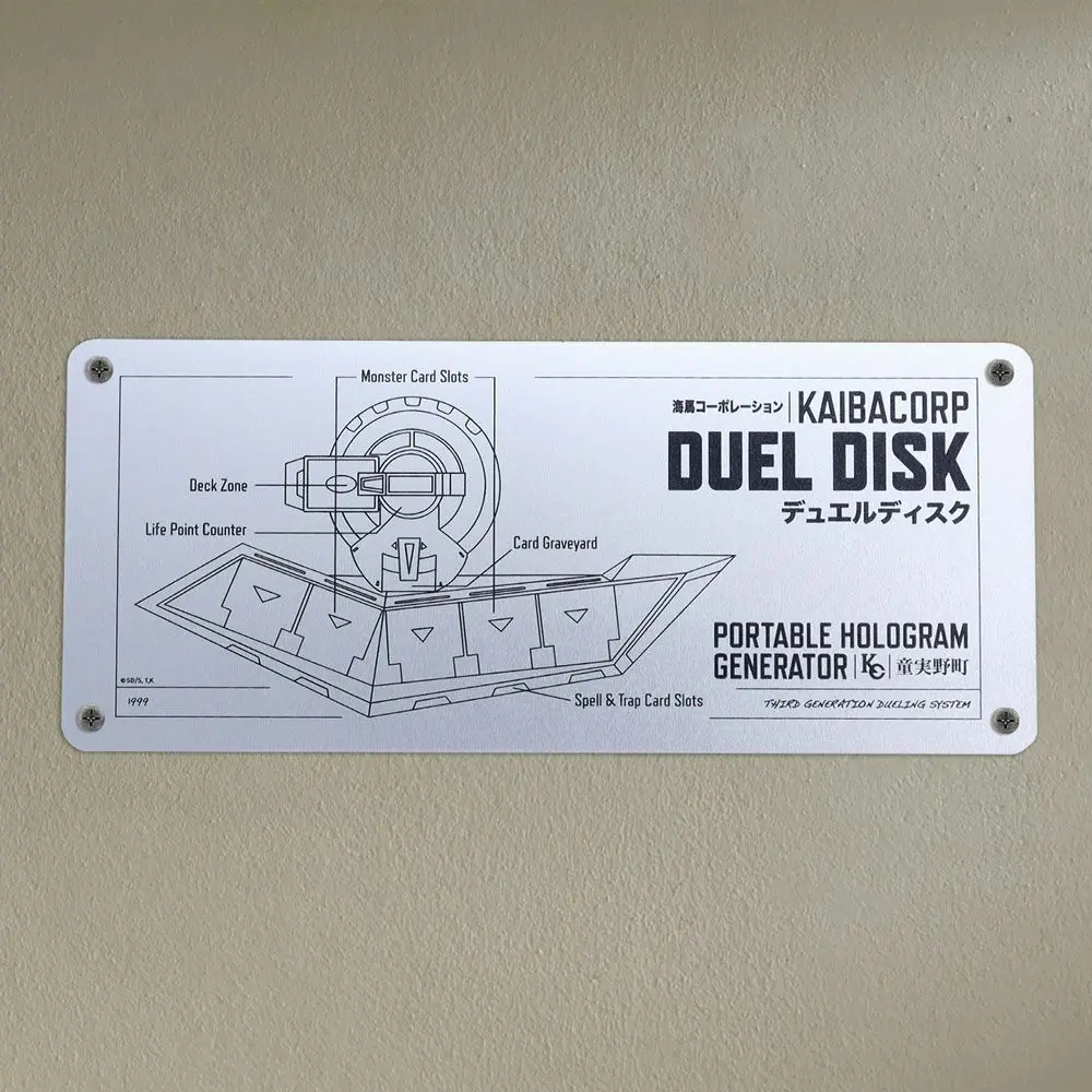 Yu-Gi-Oh! Blechschild Duel Disk Schematic termékfotó