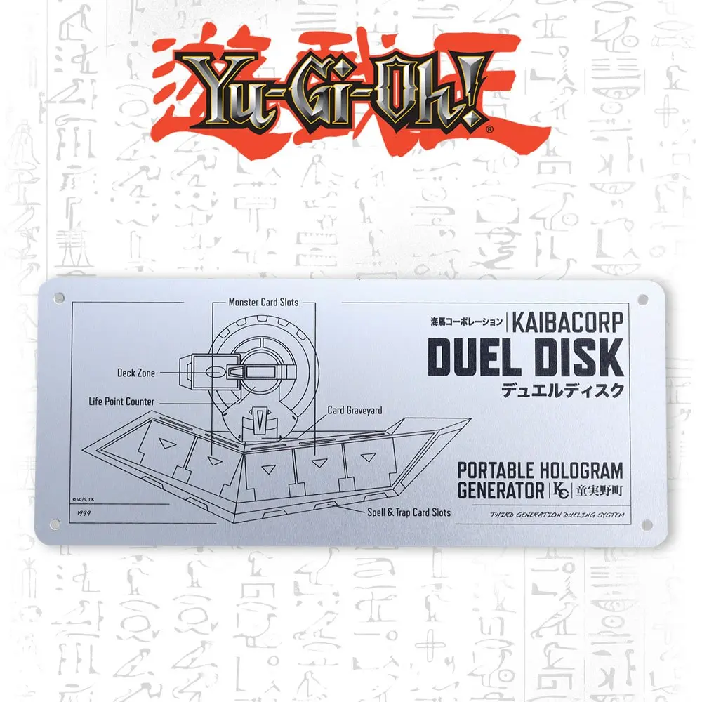 Yu-Gi-Oh! Blechschild Duel Disk Schematic termékfotó