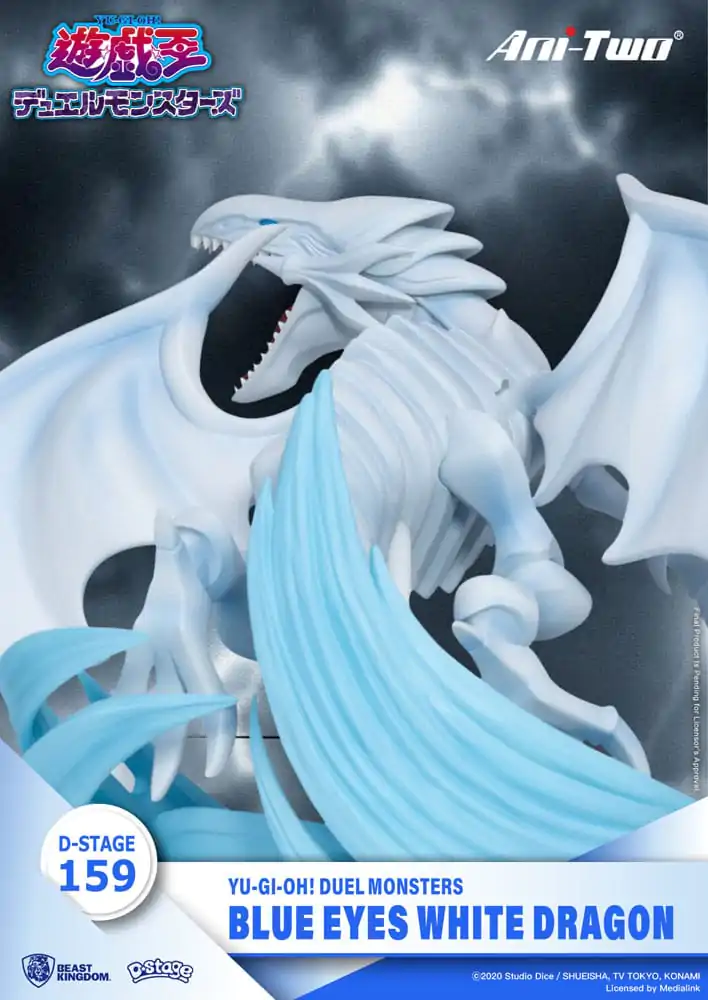 Yu-Gi-Oh! Duel Monsters D-Stage PVC Diorama szobor figura Blue Eyes White Dragon 15 cm termékfotó