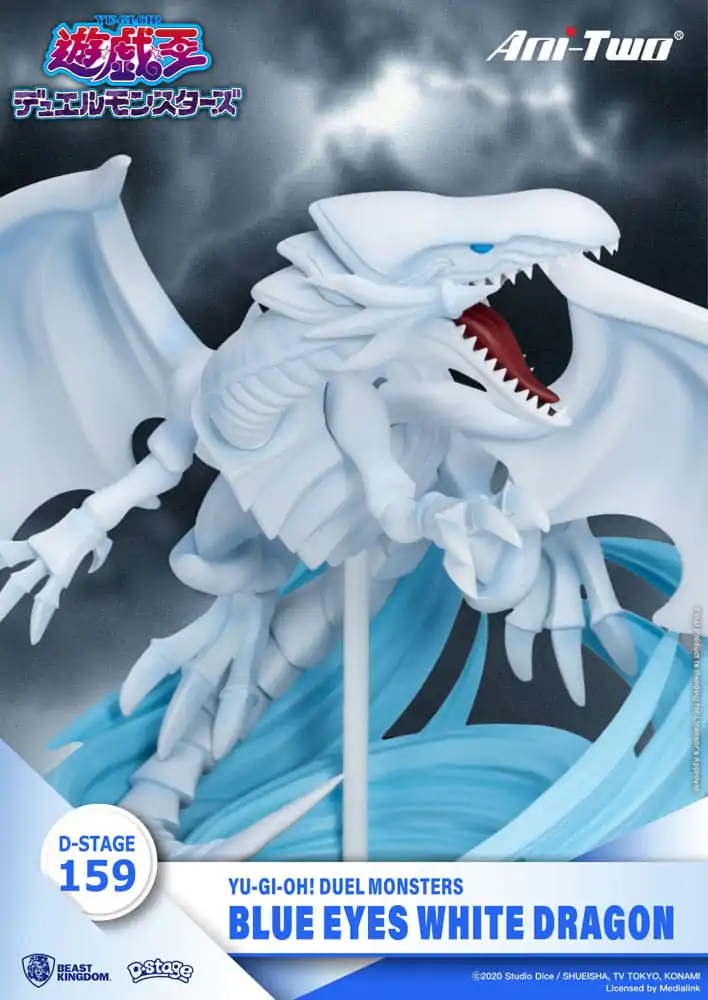Yu-Gi-Oh! Duel Monsters D-Stage PVC Diorama szobor figura Blue Eyes White Dragon 15 cm termékfotó