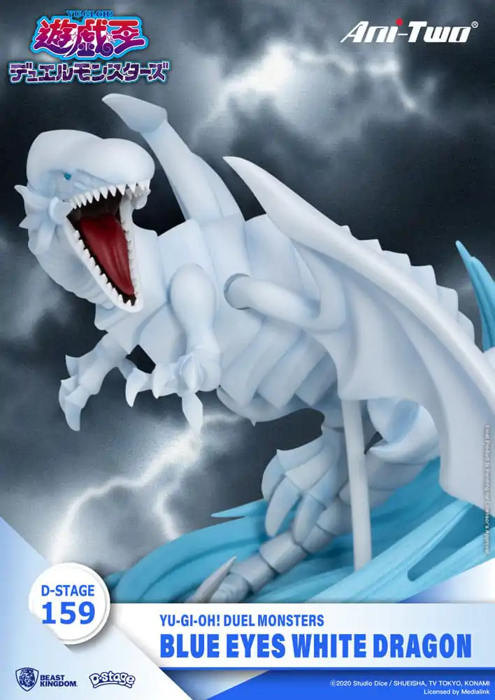 Yu-Gi-Oh! Duel Monsters D-Stage PVC Diorama szobor figura Blue Eyes White Dragon 15 cm termékfotó