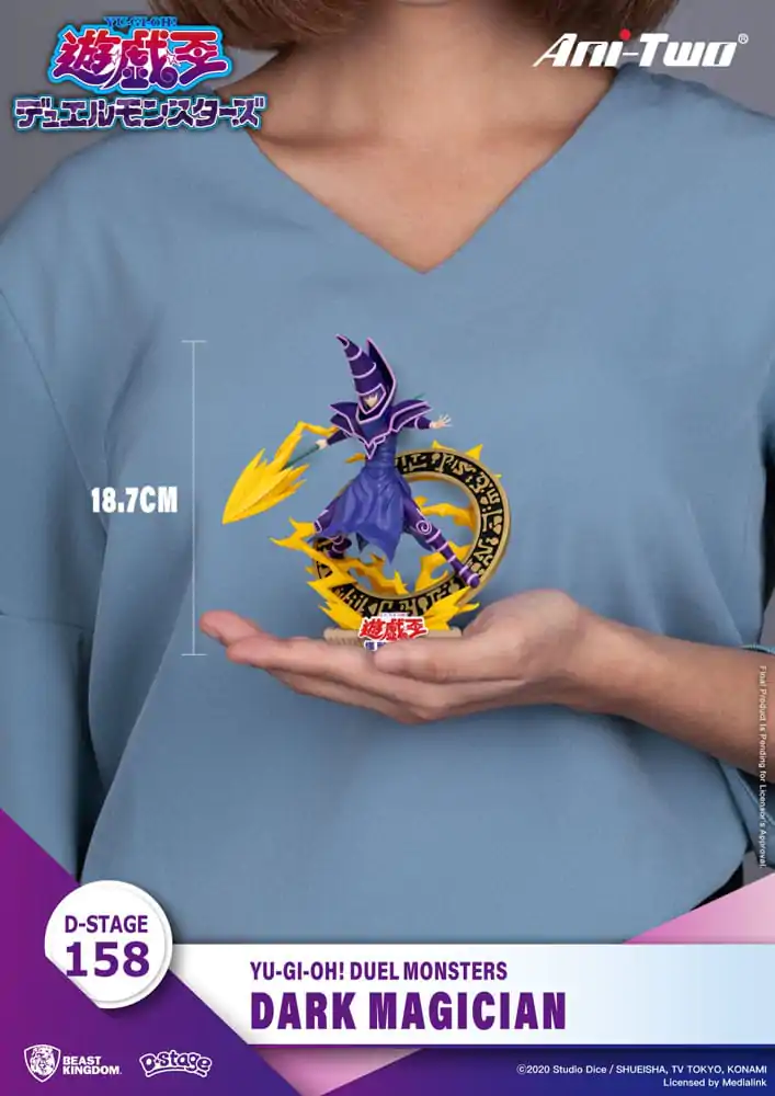 Yu-Gi-Oh! Duel Monsters D-Stage PVC Diorama szobor figura Dark Magician 15 cm termékfotó